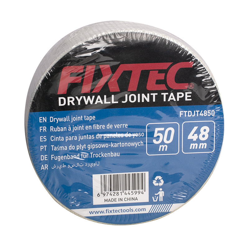 Fixtec Self-Adhesive Fiberglass Drywall Joint Tape 48mm x 50m