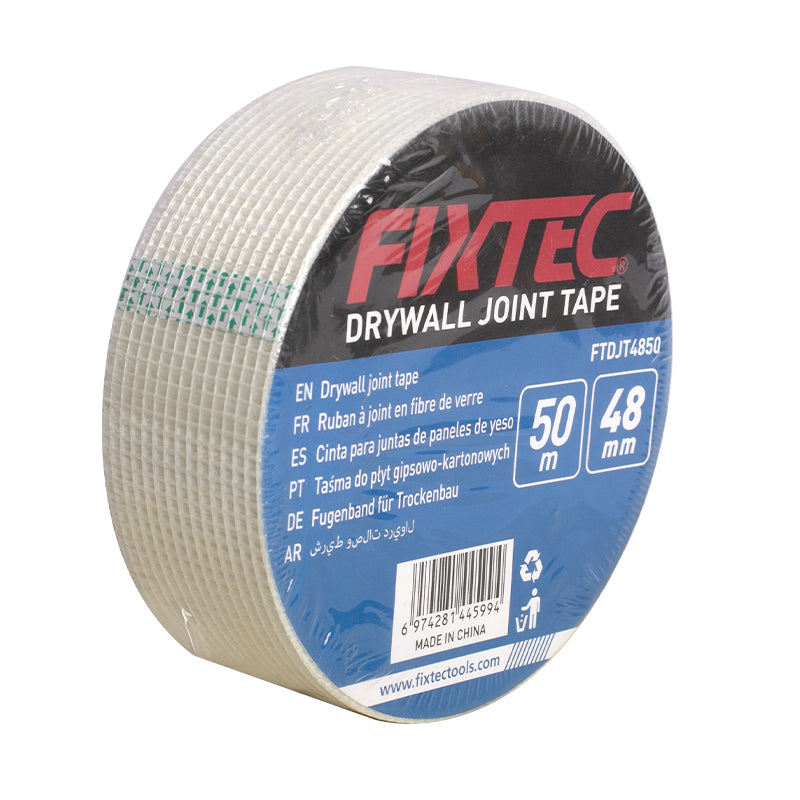 Fixtec Self-Adhesive Fiberglass Drywall Joint Tape 48mm x 50m