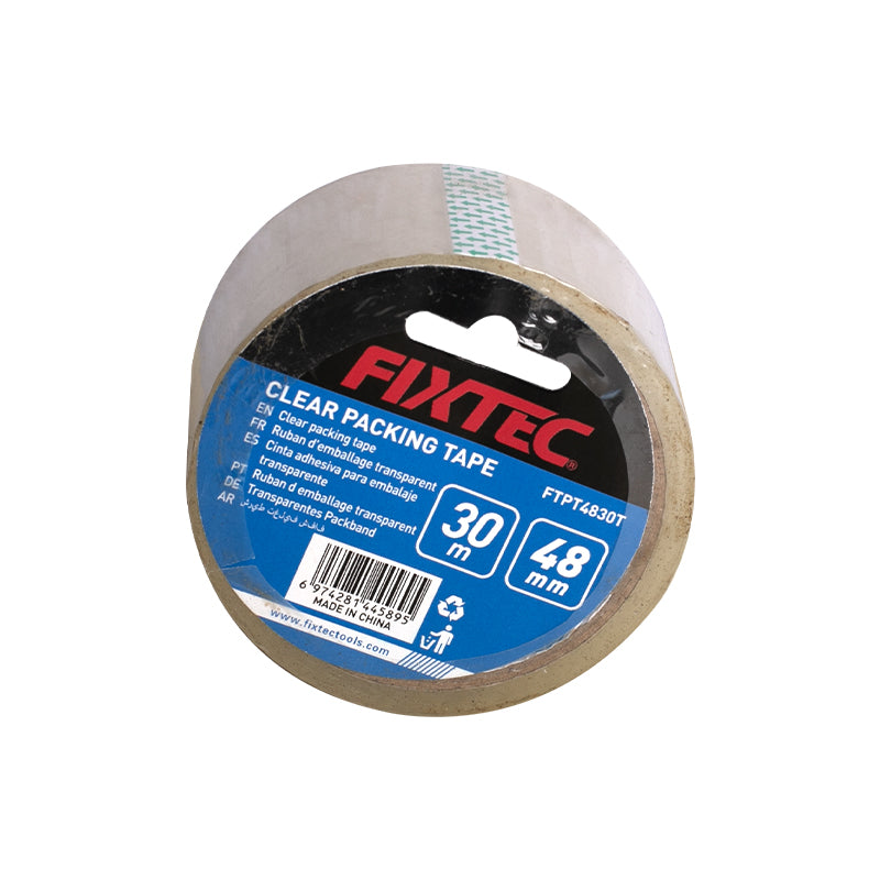 Fixtec Clear BOPP Packing Tape 48mm x 50m 50mic