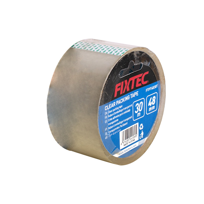 Fixtec Clear BOPP Packing Tape 48mm x 50m 50mic