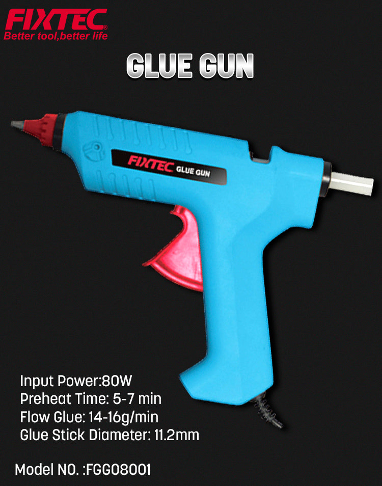 Fixtec 80W Glue Gun with 11mm Stick Compatibility - Cable